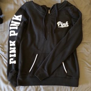 PINK Quarter zip hoodie
